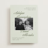 "Swoon" - Wedding Invitations in Lemongrass by Sam Dubeau - Front