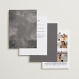 "printed" - Wedding Invitations in Onyx by JoAnn Jinks - Back of Card