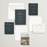 "Modern Vintage" - Wedding Invitations in Jade by Emily Betts - Invitation Suite