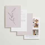 "Coco" - Wedding Invitations in Linen by Carly Reed Walker - Back of Card Options