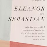 "Eleanor" - Wedding Invitations in Rose by Creative Parasol - Close-Up