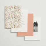 "Avery" - Wedding Invitations in Peony by Jennifer Wick - Back of Card Options