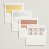 "Sprigs of Joy" - Wedding Invitations in Pearl by Leah Bisch - Envelope Liner Options