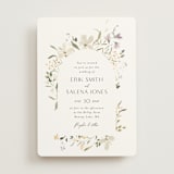 "Aster" - Wedding Invitations in Garden by Itsy Belle Studio - Front