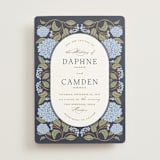 "Hydrangea Garden" - Wedding Invitations in Navy by Susan Zinader - Front