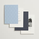 "Hydrangea Garden" - Wedding Invitations in Navy by Susan Zinader - Back of Card Options