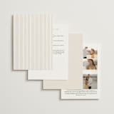 "Felicity" - Wedding Invitations in Pearl by Leah Bisch - Back of Card Options