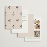 "Floral Monogram" - Wedding Invitations in Champagne by Lindsay Megahed - Back of Card Options