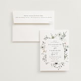 "Wildflower Garden" - Wedding Invitations in Lace by Hannah Williams - Invitation with Envelope