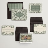 "Floral Diamond" - Wedding Invitations in Eucalyptus by Katharine Watson - Invitation Suite