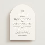 "Arched Monogram" - Wedding Invitations in Olive by Erica Krystek - Front