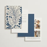 "Arched Monogram" - Wedding Invitations in Ecru by Erica Krystek - Back of Card Options
