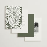 "Arched Monogram" - Wedding Invitations in Olive by Erica Krystek - Back of Card Options