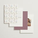 "Untied" - Wedding Invitations in Sherbert by Erin Hodges - Back of Card Options