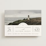 "Panoramic" - Wedding Invitations in Cloud by Heather Schertzer - Front