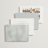 "Panoramic" - Wedding Invitations in Cloud by Heather Schertzer - Back of Card Options