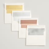 "Panoramic" - Wedding Invitations in Cloud by Heather Schertzer - Envelope Liner Options