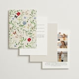 "Wild meadow" - Wedding Invitations in Elder Flower by Sarah Knight - Back of Card Options