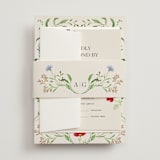 "Wild meadow" - Wedding Invitations in Elder Flower by Sarah Knight - Assembled with Belly Band