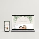 "Embroidered" - Wedding Invitations in Moss by Jen Owens - FREE Wedding Website