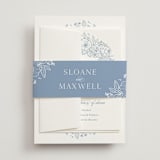 "Wild Roses" - Wedding Invitations in Nova by Kristen Smith - Assembled with Belly Band