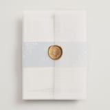 "Wild Roses" - Wedding Invitations in Nova by Kristen Smith - Assembled with Vellum Wrap and Wax Seal