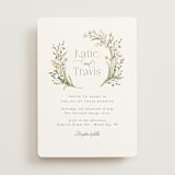 "delicate buds" - Wedding Invitations in Olive by Jennifer Wick - Front