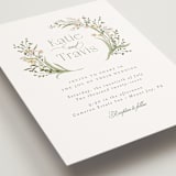 "delicate buds" - Wedding Invitations in Olive by Jennifer Wick - Detail