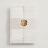"English Garden" - Wedding Invitations in Daffodil by Lindsay Megahed - Assembled with Vellum Wrap and Wax Seal