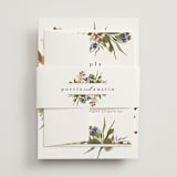 "Pressed Garden" - Wedding Invitations in Fall by Grace Kreinbrink - Assembled with Belly Band
