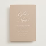"Ophelia" - Wedding Invitations in Dusty Rose by Kelly Schmidt - Front