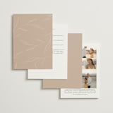 "Ophelia" - Wedding Invitations in Dusty Rose by Kelly Schmidt - Back of Card Options
