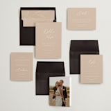 "Ophelia" - Wedding Invitations in Dusty Rose by Kelly Schmidt - Invitation Suite