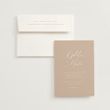 "Ophelia" - Wedding Invitations in Dusty Rose by Kelly Schmidt - Invitation with Envelope
