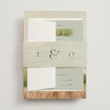 "Bluestem Fields" - Wedding Invitations in Meadow by Holly Whitcomb - Assembled with Belly Band
