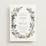 "Lilac Bloom" - Wedding Invitations in Lavender by Susan Moyal - Front