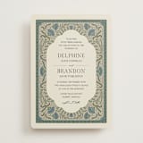 "Century" - Wedding Invitations in Robin's Egg by Jen Owens - Front