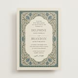 "Century" - Wedding Invitations in Robin's Egg by Jen Owens - Front