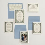 "Century" - Wedding Invitations in Robin's Egg by Jen Owens - Invitation Suite