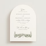 "Vineyard" - Wedding Invitations in Olive by Sarah Brown - Front