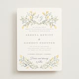 "Monogrammed" - Wedding Invitations in Spring by Petra Kern - Front