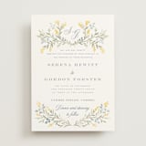 "Monogrammed" - Wedding Invitations in Spring by Petra Kern - Front