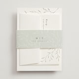 "tortina" - Wedding Invitations in Aqua Mist by chocomocacino - Assembled with Belly Band