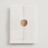 "tortina" - Wedding Invitations in Aqua Mist by chocomocacino - Assembled with Vellum Wrap and Wax Seal