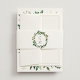 "Fresh Classic" - Wedding Invitations in Porcelain by Susan Moyal - Assembled with Belly Band