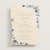 "Nilgiri" - Wedding Invitations in Blueberry by Creo Study - Front