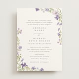 "Nilgiri" - Wedding Invitations in Mauve by Creo Study - Front