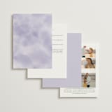 "Nilgiri" - Wedding Invitations in Mauve by Creo Study - Back of Card Options