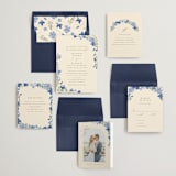 "Nilgiri" - Wedding Invitations in Blueberry by Creo Study - Invitation Suite
