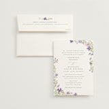 "Nilgiri" - Wedding Invitations in Mauve by Creo Study - Invitation with Envelope